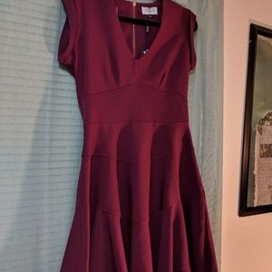 Fuscia / burgundy dress